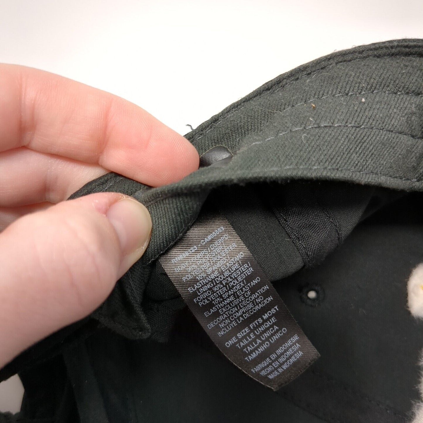 Uforia Strapback Hat Black One Size Adjustable Nike Legacy91 Dri-Fit