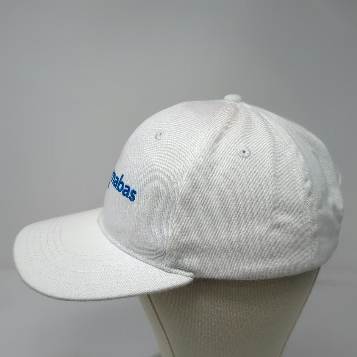 Baseball Cap White One Size RWJ Barnabas Health Strapback Cotton 6-Panel Hat