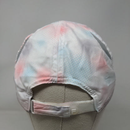 FILA Strapback Hat Multicolor One Size Adjustable Tie Dye Breathable 5 Panel