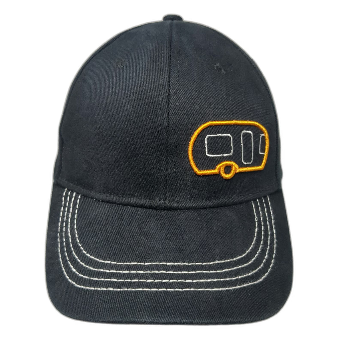 Freeform Caps Airstream Baseball Cap Black M Stretch Fit Camper Embroidery Hat