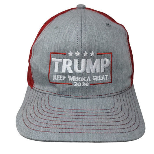 Trump Keep 'Merica Great 2020 Snapback Trucker Hat Multicolor Large Richardson