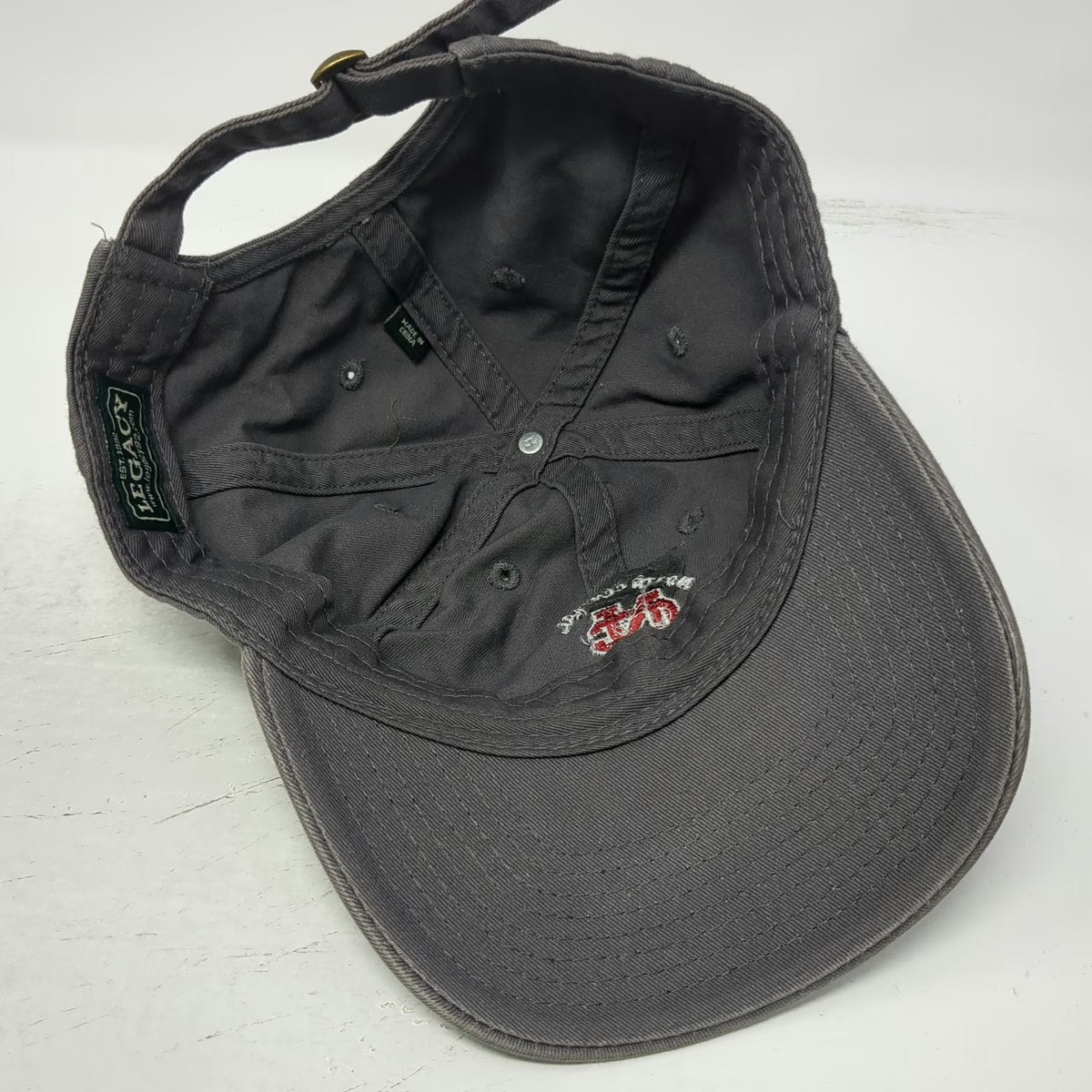 Legacy North Central College NCAA Gray Baseball Cap OSFM Interlocking Logo Hat