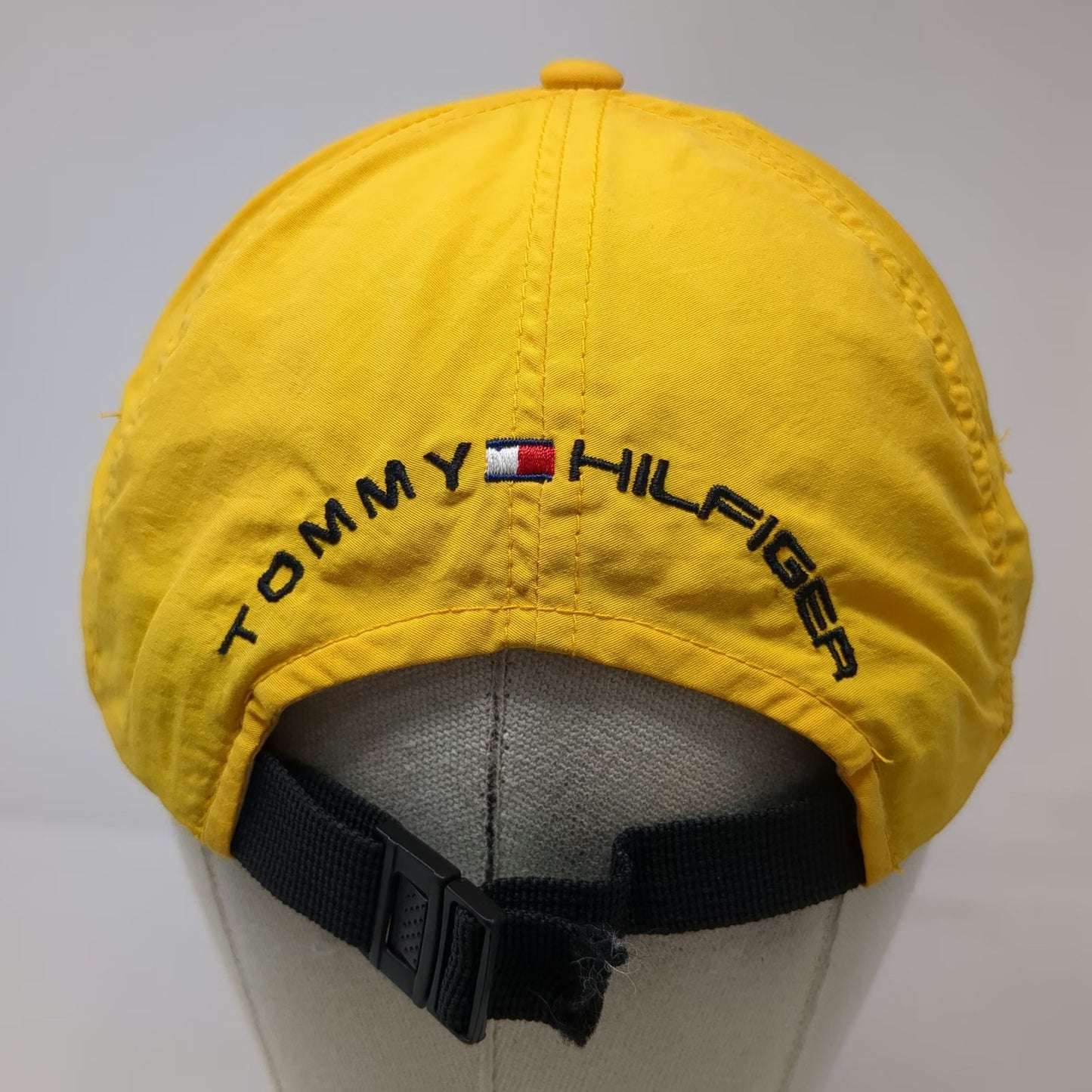 Tommy Hilfiger Baseball Cap Yellow One Size Nylon Strapback Coldstop Patch Hat