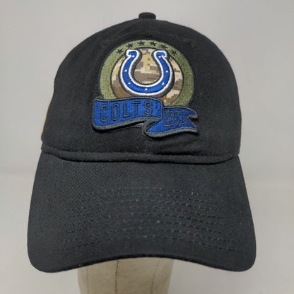 New Era Men's Slideback Hat Black OSFM Embroidered Indianapolis Colts Logo