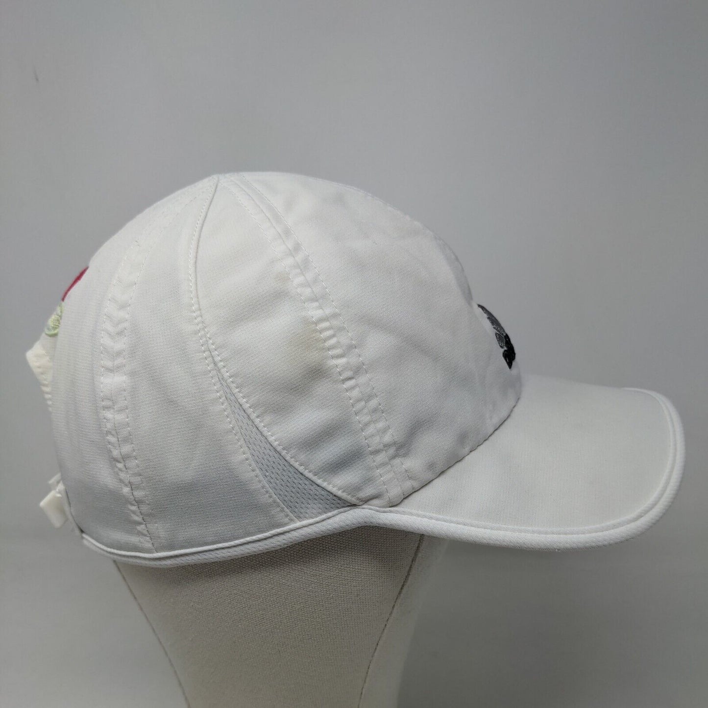 Adidas Men's Adizero Strapback Hat White Adjustable Embroidered Logo