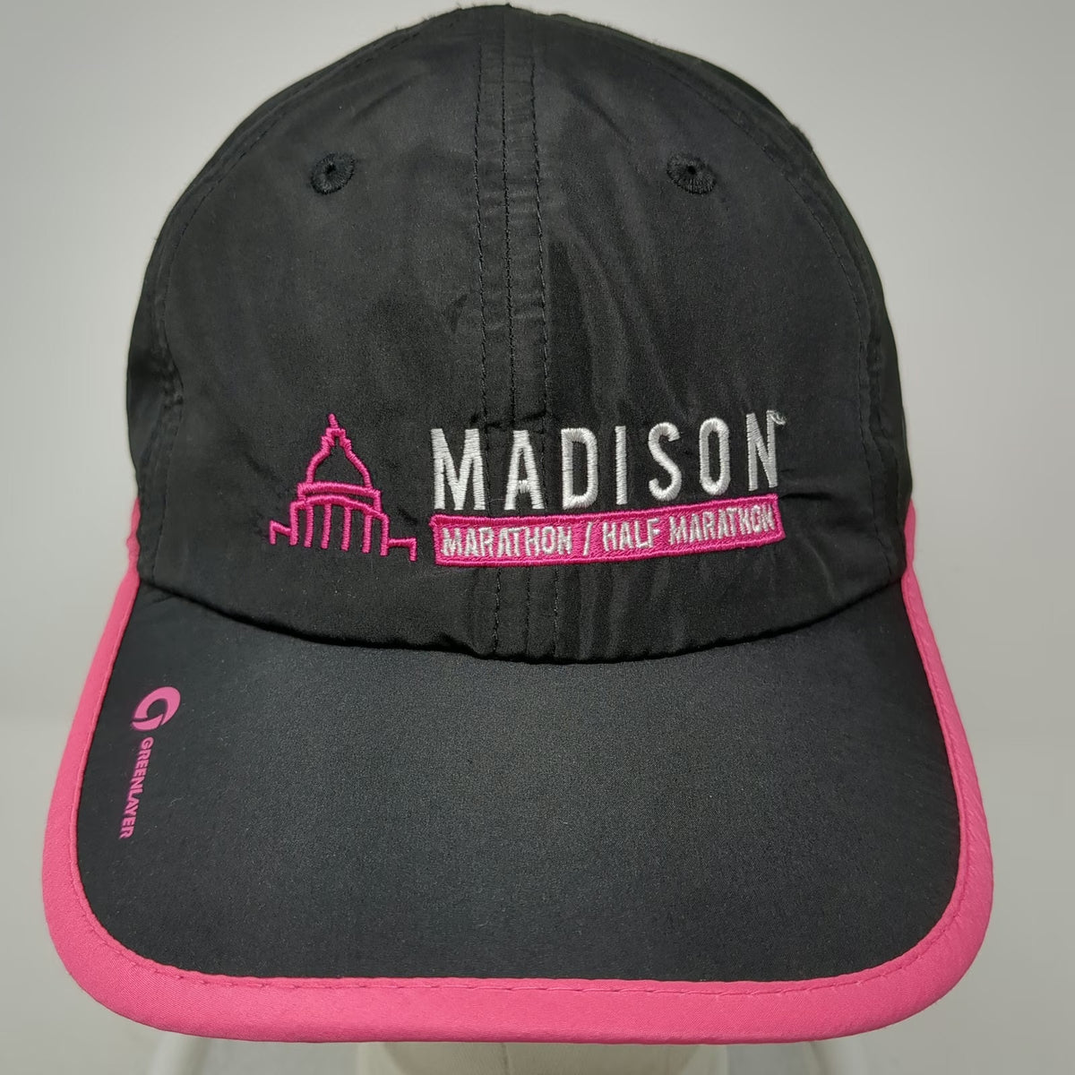 Greenlayer Baseball Cap Black One Size Madison Marathon Running Athletic Hat