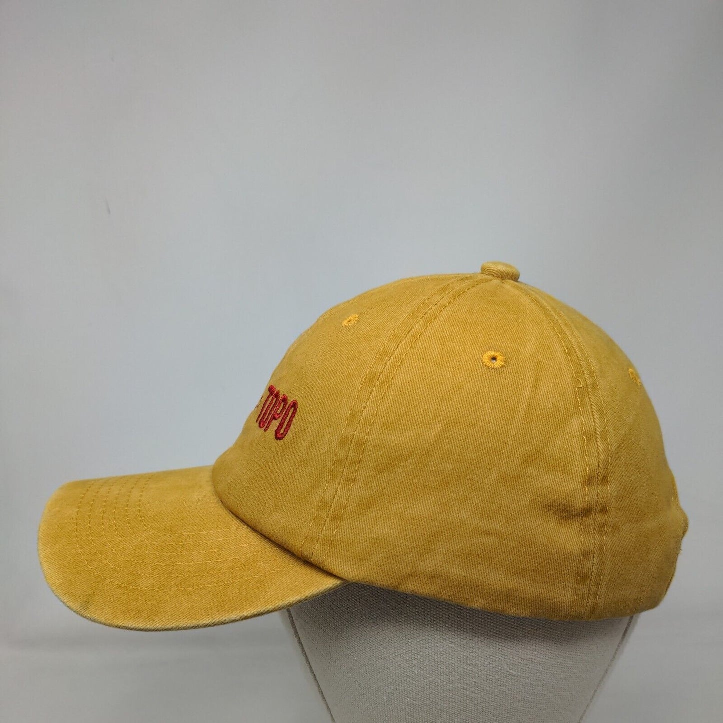 Tequila + Topo Slideback Hat Tan One Size Adjustable Embroidered 6 Panel Cotton
