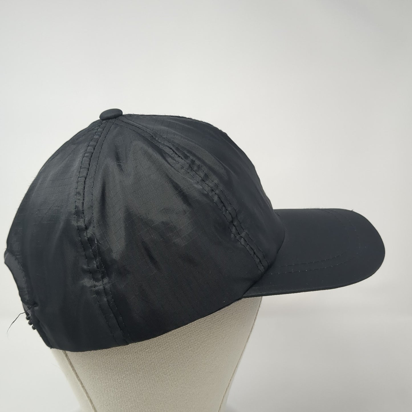 Unbranded Snapback Hat Black One Size Adjustable Lightweight 6 Panel Blank