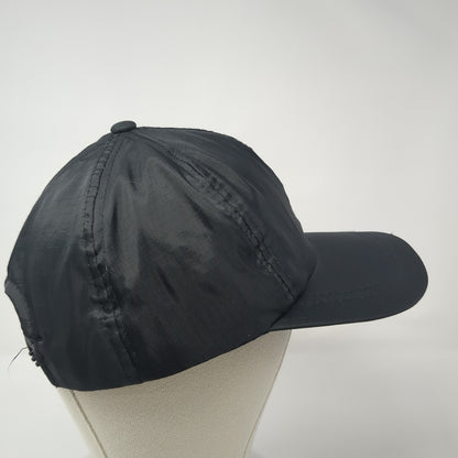 Unbranded Snapback Hat Black One Size Adjustable Lightweight 6 Panel Blank