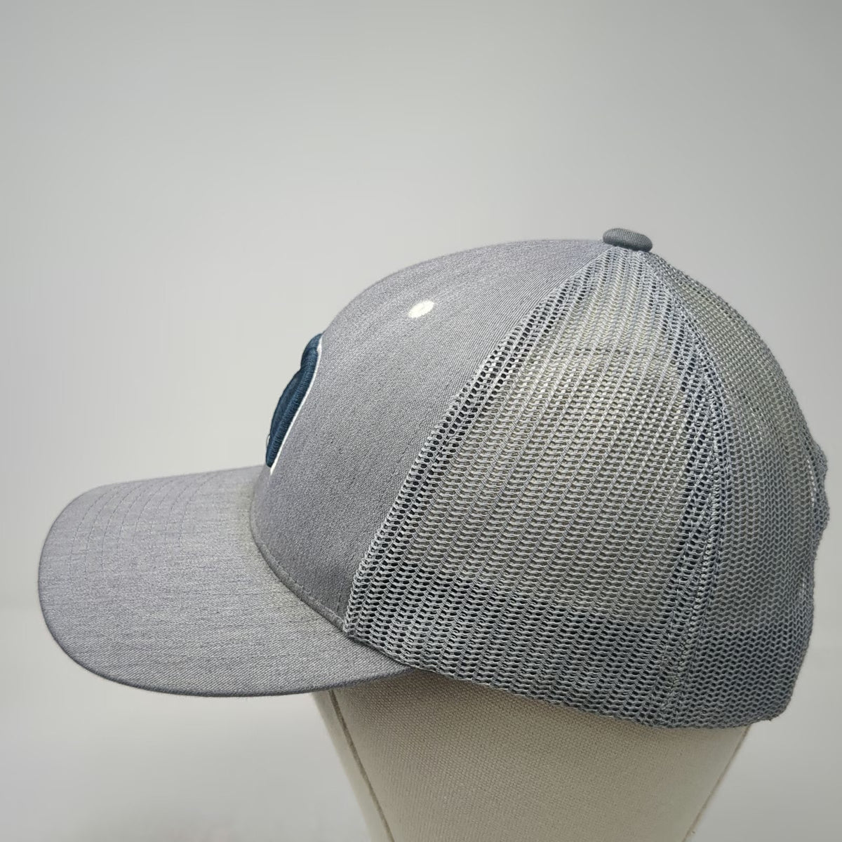 TravisMathew Trucker Hat Gray One Size Mesh Snapback Embroidered Logo Golf
