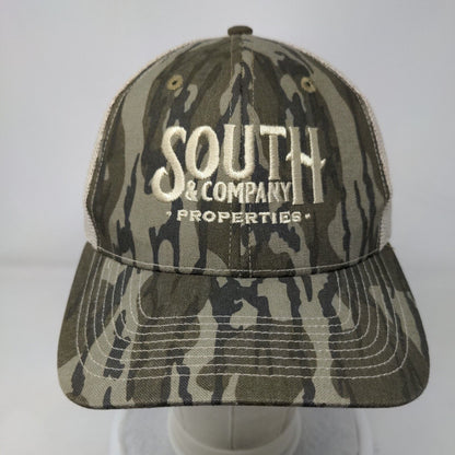 South & Company Properties Snapback Mesh Back Trucker Hat Camo Adult