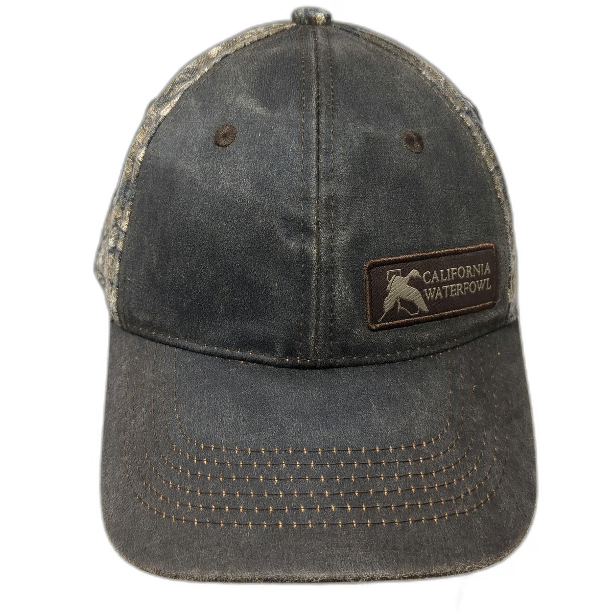 Outdoor Cap Baseball Cap Gray Camo One Size California Waterfowl Duck Patch Hat