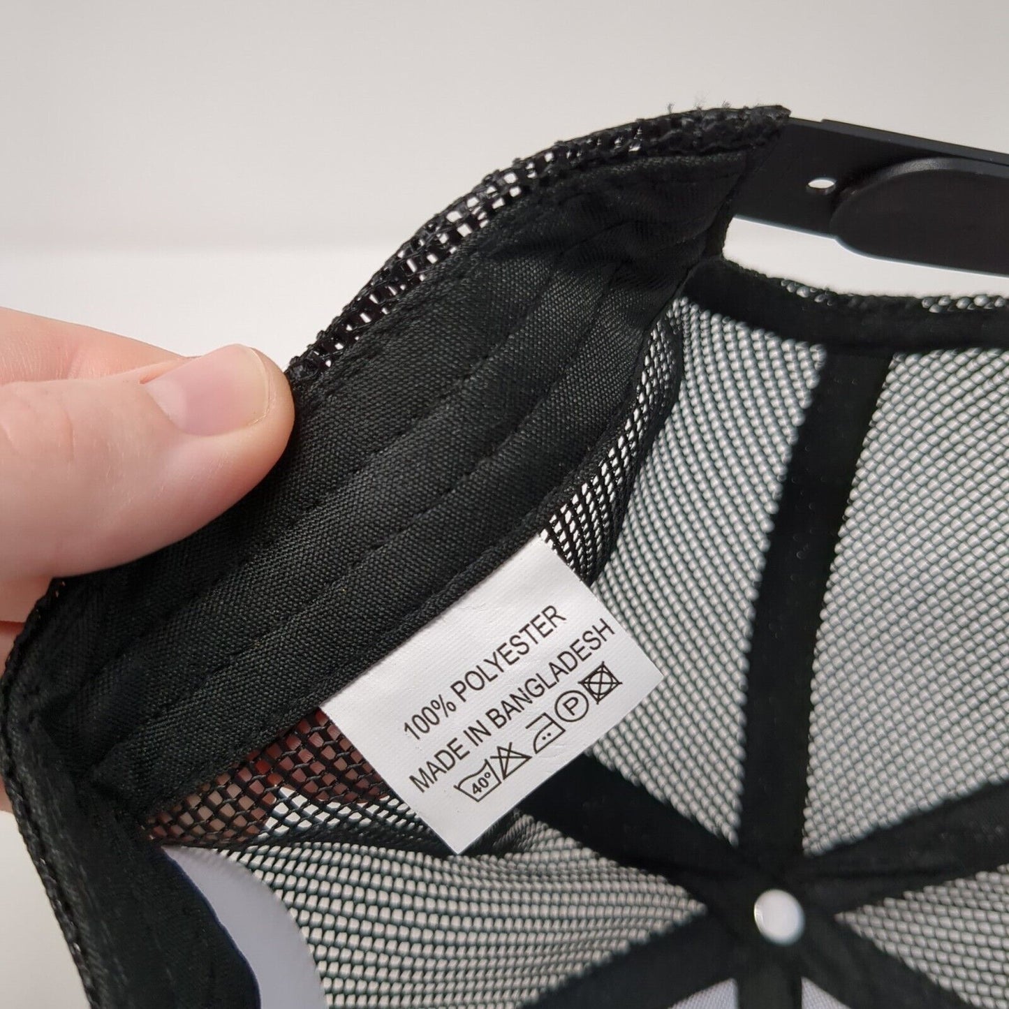 Cabela's Club Snapback Trucker Hat Black One Size Adjustable Mesh Back Polyester