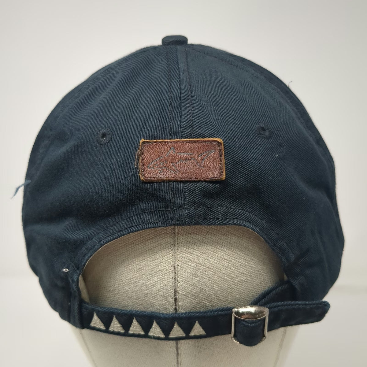 Greg Norman Baseball Cap Blue One Size Multi-Color Shark Logo Slideback Hat