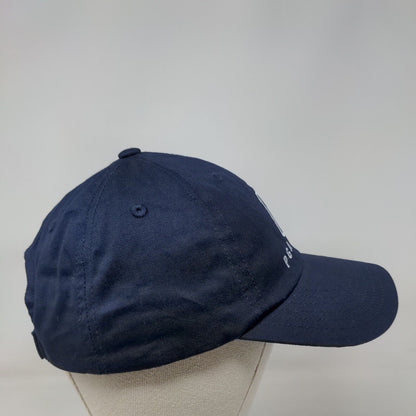 PGA Tour Strapback Hat Blue One Size Adjustable Embroidered Vented Holes 6 Panel
