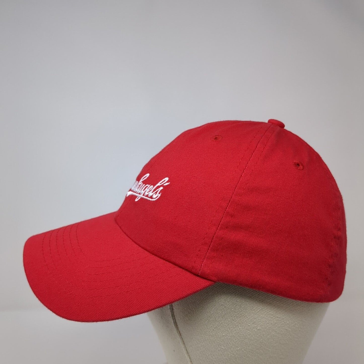 Leinenkugel's Slideback Hat Red One Size Adjustable Embroidered 6 Panel Cotton