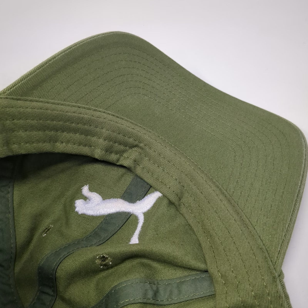 Puma Baseball Cap Green One Size Embroidered Logo Strapback Athletic Sports Hat