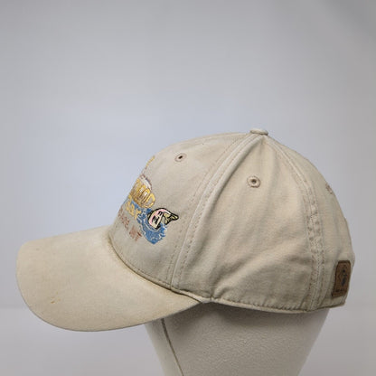 The Drift Wood Bar Cascade MT Strapback Hat Tan OS Adjustable Wild Life Dri-Duck