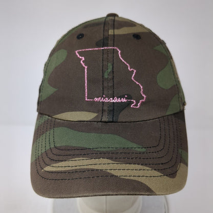 Missouri Slideback Hat Camouflage One Size Adjustable Embroidered Home Free