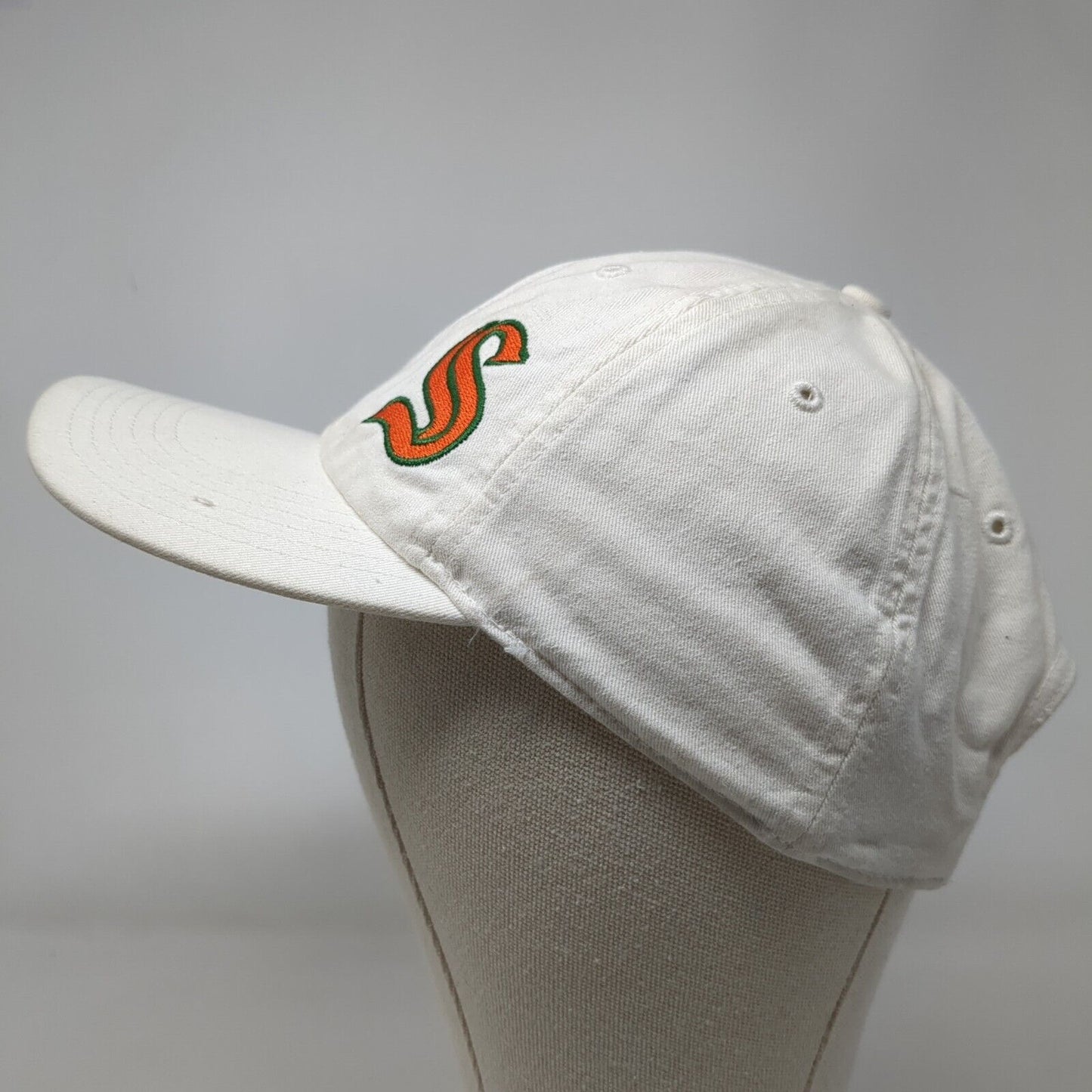 Letter S Slideback Hat White One Size Solid Embroidered Richardson