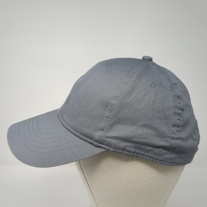 Unbranded Strapback Hat Solid Gray One Size Blank Adjustable Outdoor
