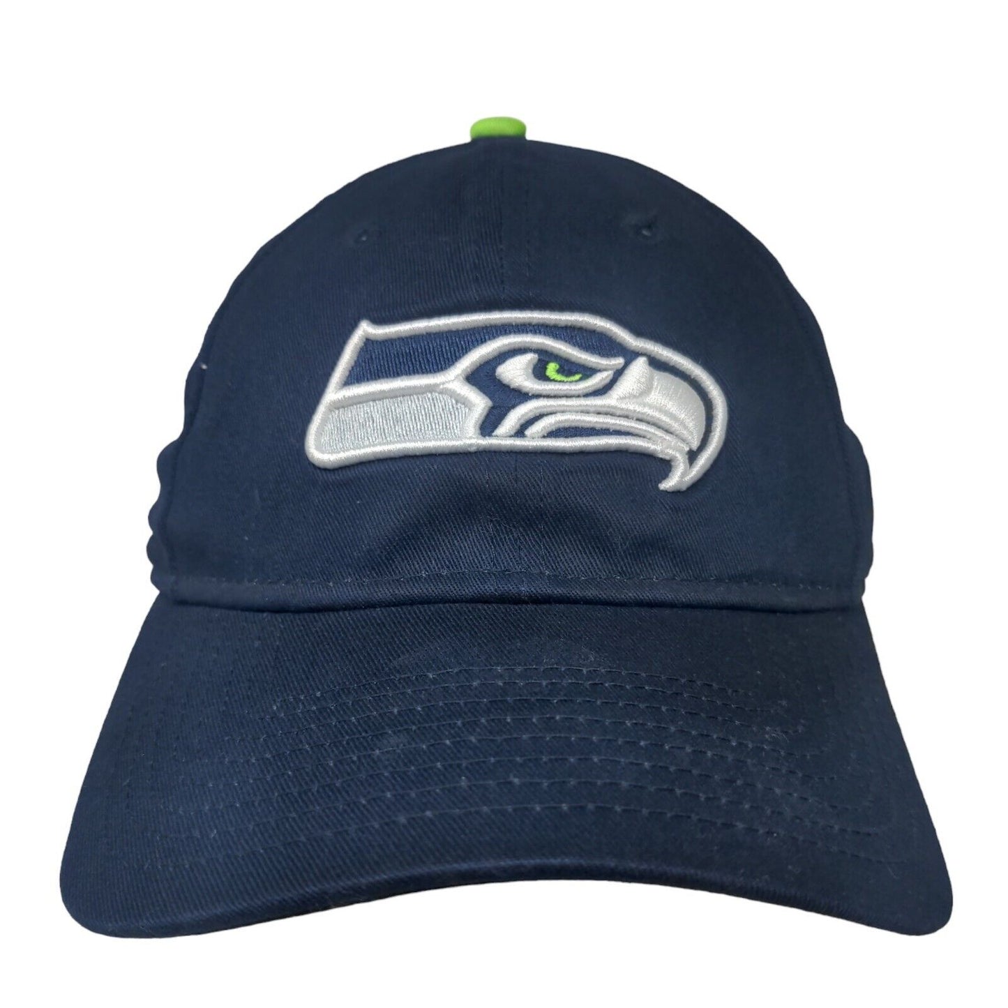 New Era Women's Strapback Hat Blue Embroidered Seattle Seahawks Logo 9Forty