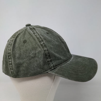 Unbranded Men's Slideback Hat Green Size OSFM Blank 100% Cotton Adjustable