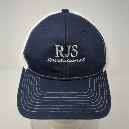 RJS Invitational Snapback Trucker Hat Blue OS Adjustable Mesh Port Authority