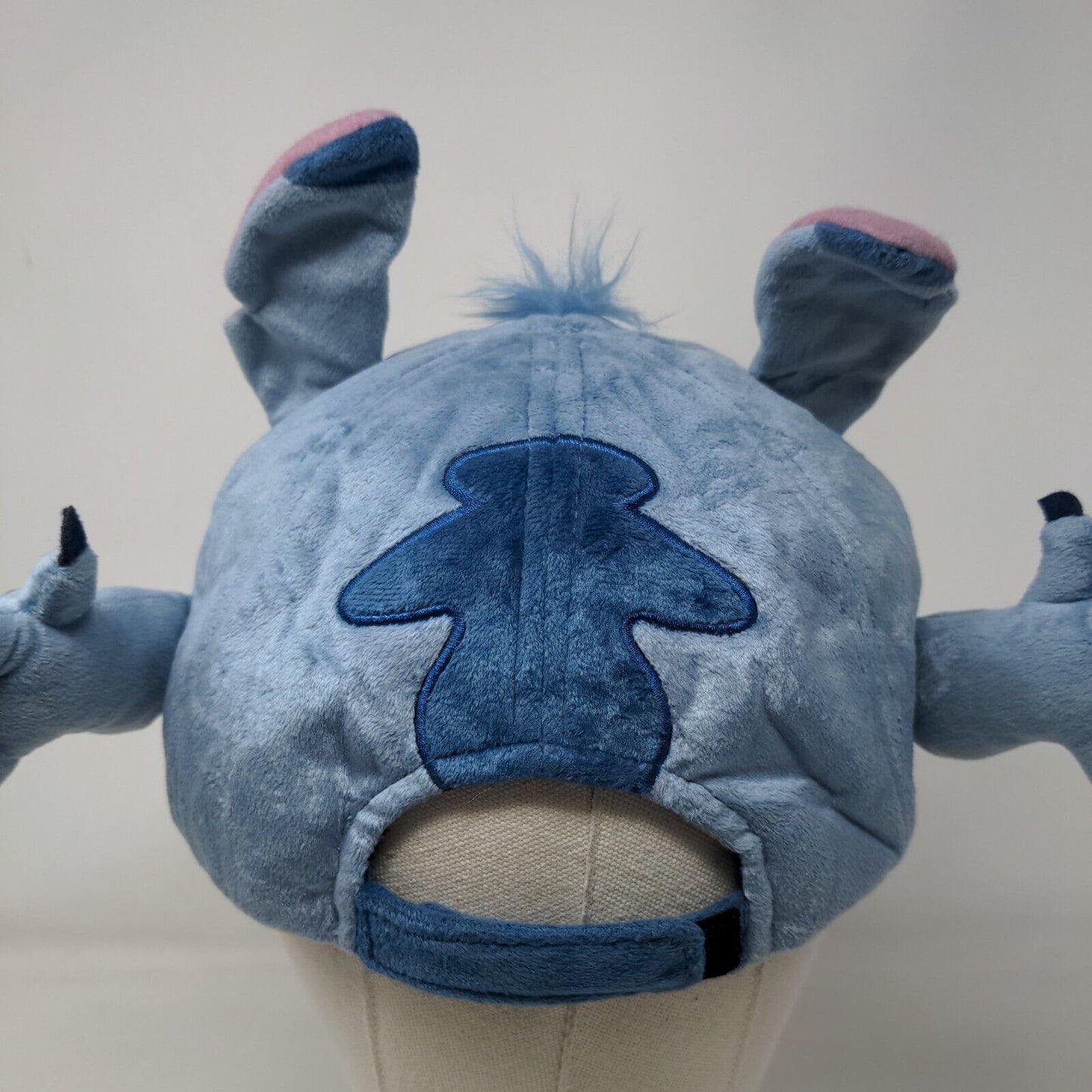 Stitch Ears Adult Strapback Hat Blue 57-61cm Adjustable Plush Costume Disney