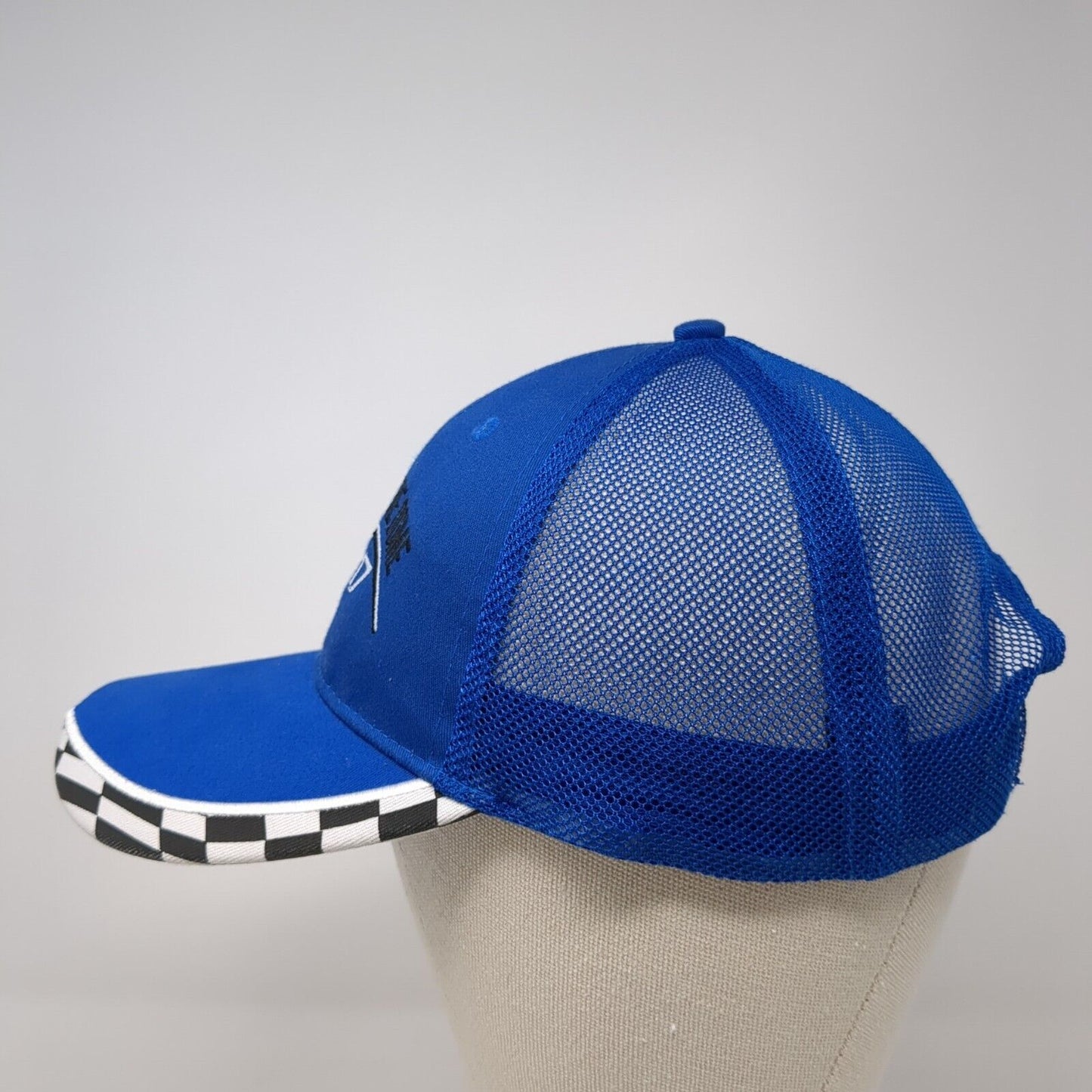 Chrome In The Dome 2017 Strapback Trucker Hat Blue OS Adjustable Port Authority