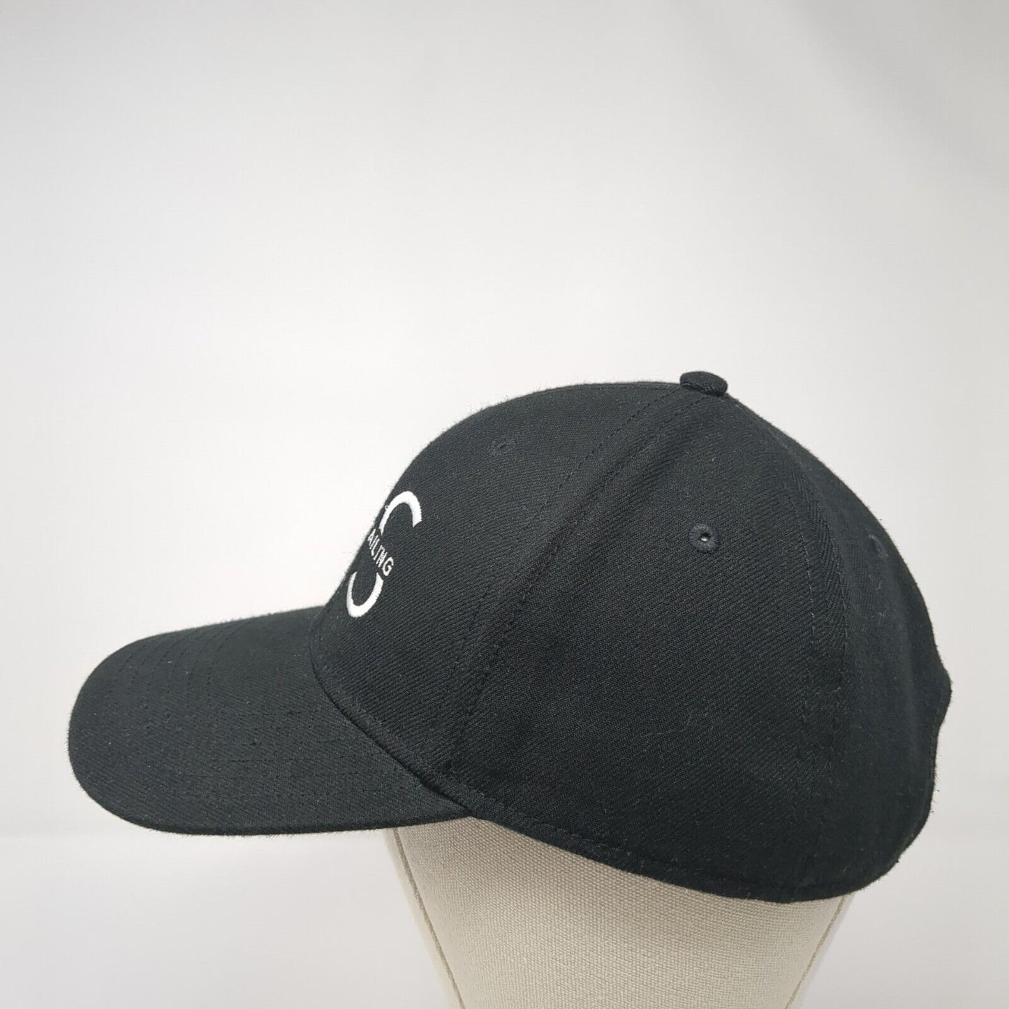 CS Auto Detailing Strapback Baseball Cap Black One Size Adjustable Fine Caps