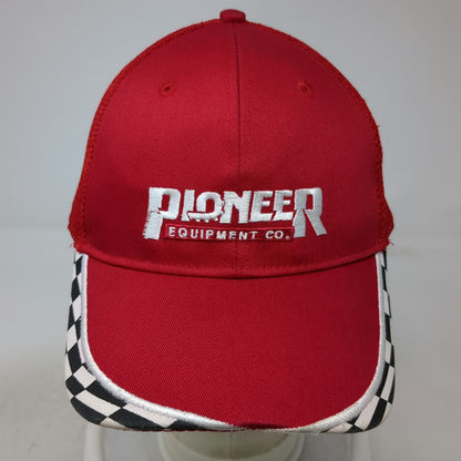 Port Authority Baseball Cap Red One Size Pioneer Equipment Co Mesh Checkered Hat