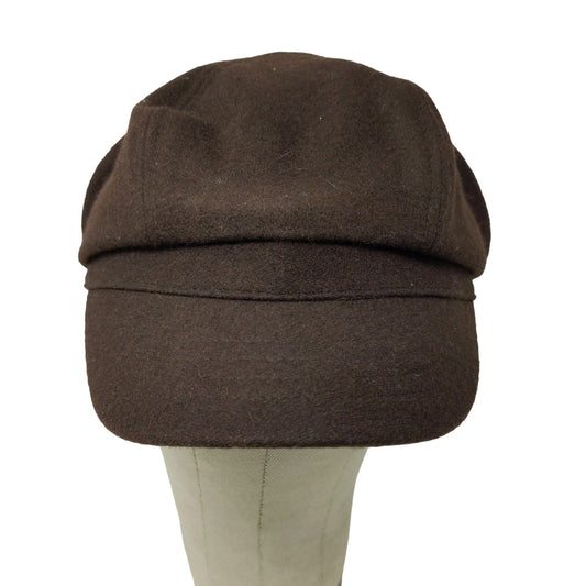 Setmar New York Womens Wool Blend Slideback Hat Brown Polyester Wool Blend