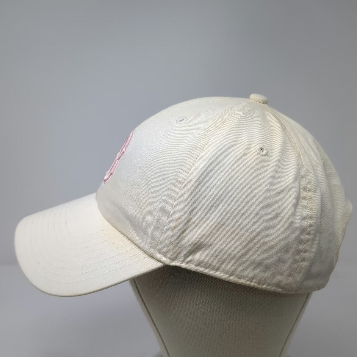 Boston Red Sox MLB Twins Enterprise White Baseball Cap One Size Pink Logo OS Hat