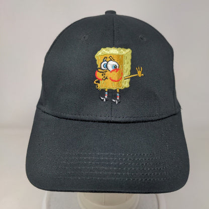 SpongeBob SquarePants Slideback Hat Black One Size Embroidered Nickelodeon