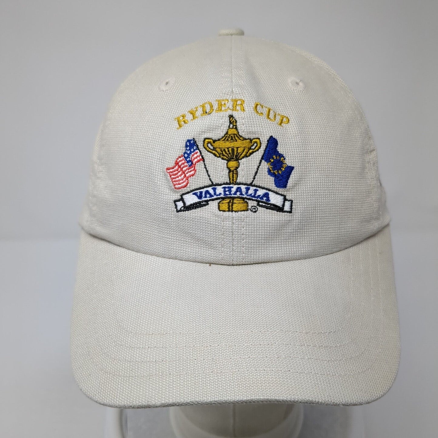 Ryder Cup Valhalla Louisville Strapback Hat Tan One Size Adjustable Imperial