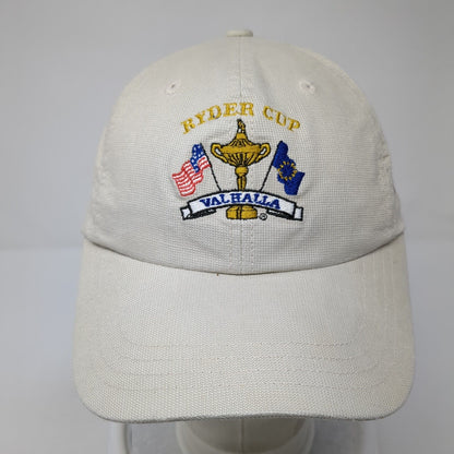 Ryder Cup Valhalla Louisville Strapback Hat Tan One Size Adjustable Imperial