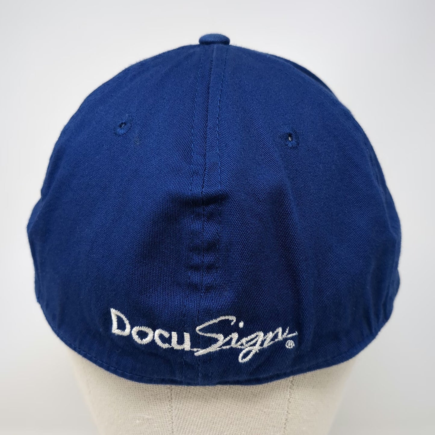 New Era DocuSign DS Logo Blue Baseball Cap L Fitted 39THIRTY Hat Embroidered