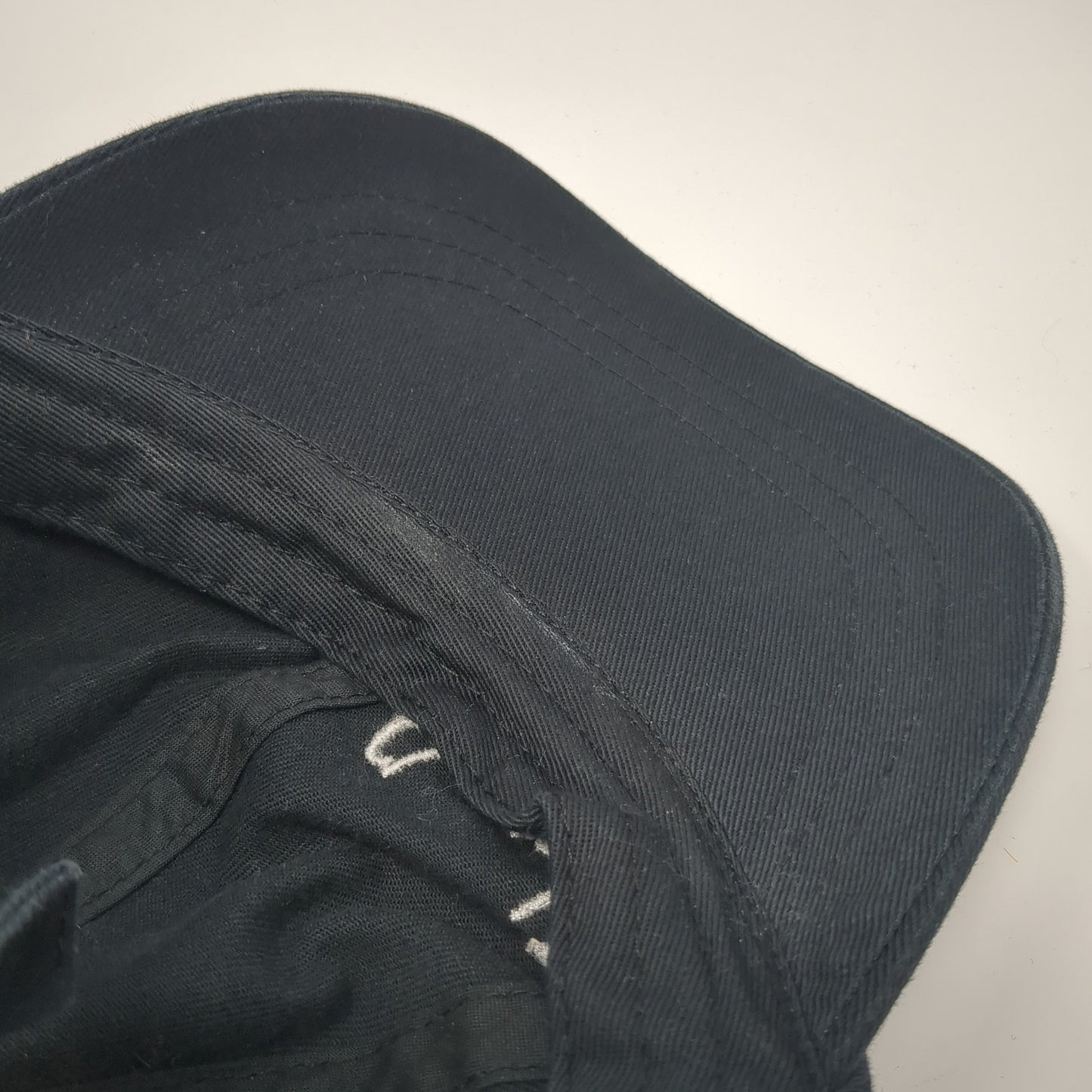 Classical Eye Slideback Baseball Cap Black One Size Adjustable Embroidered