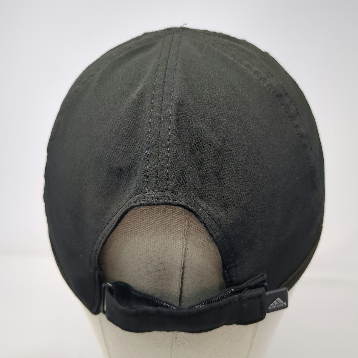 Adidas Baseball Cap Black One Size Climalite Strapback Embroidered Logo Hat