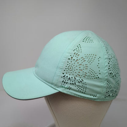 Avia Baseball Cap Blue One Size Laser Cut Floral Pattern Running Strapback Hat