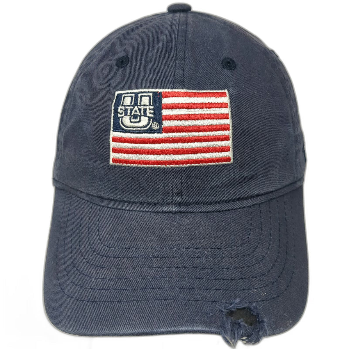 Zephyr Utah State University US Flag Blue One Size Baseball Cap Hat Adjustable