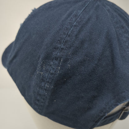 Cactus Slideback Baseball Cap Blue One Size Adjustable Embroidered Distressed