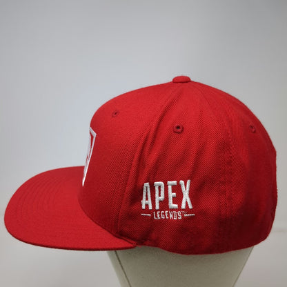 Yupoong Snapback Red One Size Apex Legends Skull Flat Brim Video Game Gaming Hat