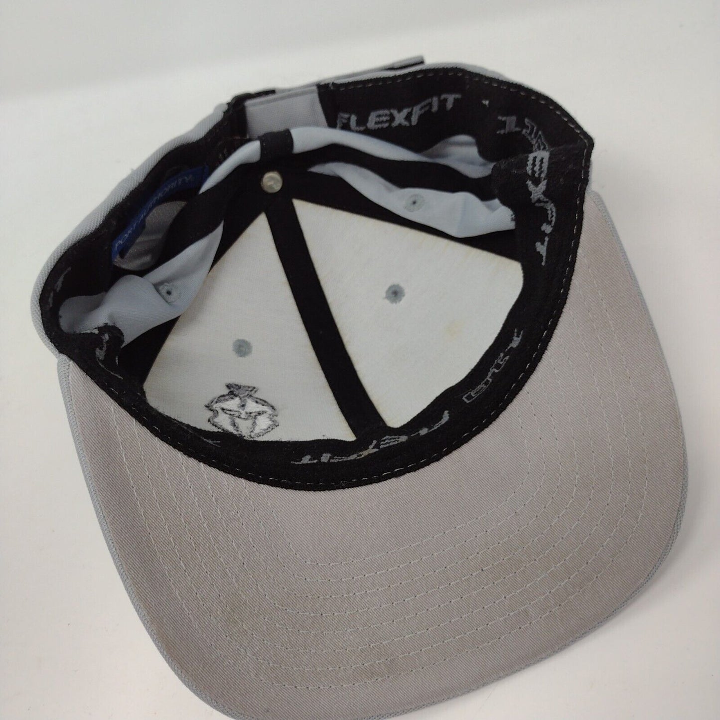Wrestling Strapback Hat Gray OSFA Embroidered Flexfit Port Authority