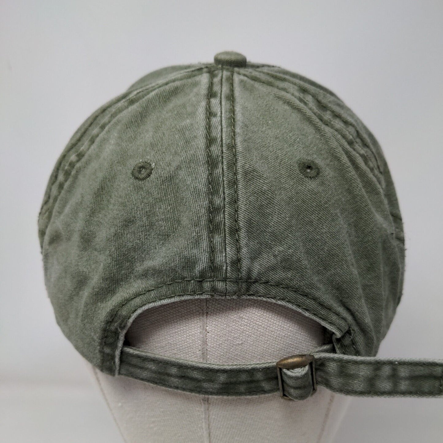 Unbranded Slideback Hat Solid Green OSFM Adjustable 6 Panel Blank