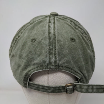 Unbranded Slideback Hat Solid Green OSFM Adjustable 6 Panel Blank