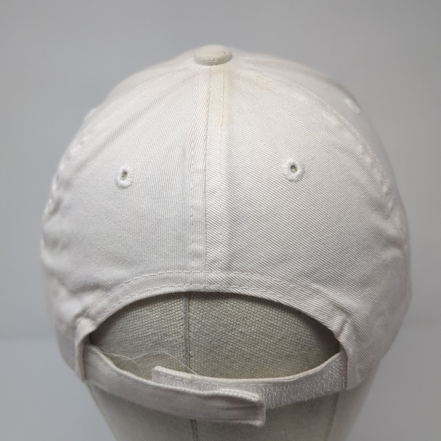 STL Strapback Hat White One Size Adjustable Embroidered Sportsman