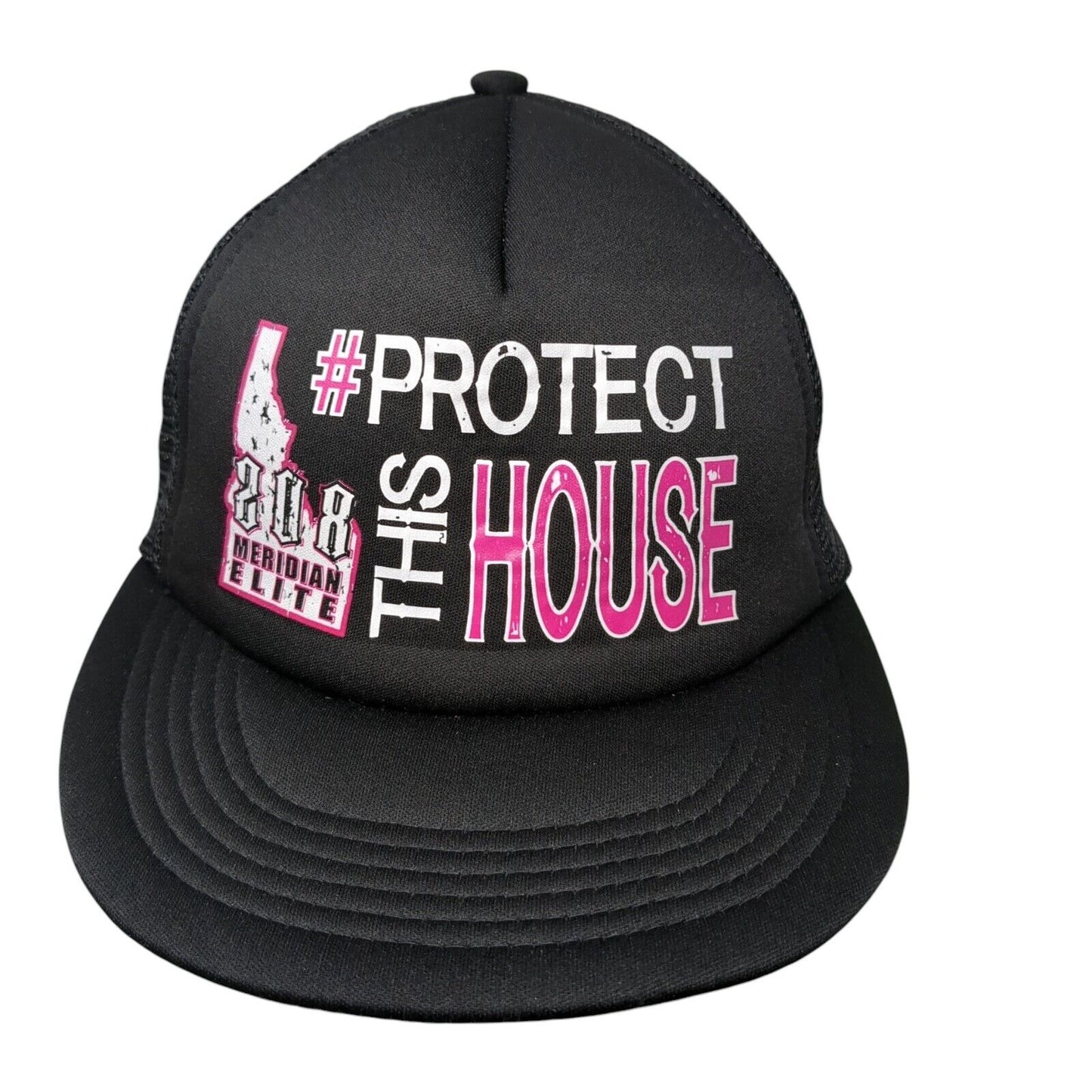 Protect This House Meridian Elite Snapback Trucker Hat Black OSFA Mesh District