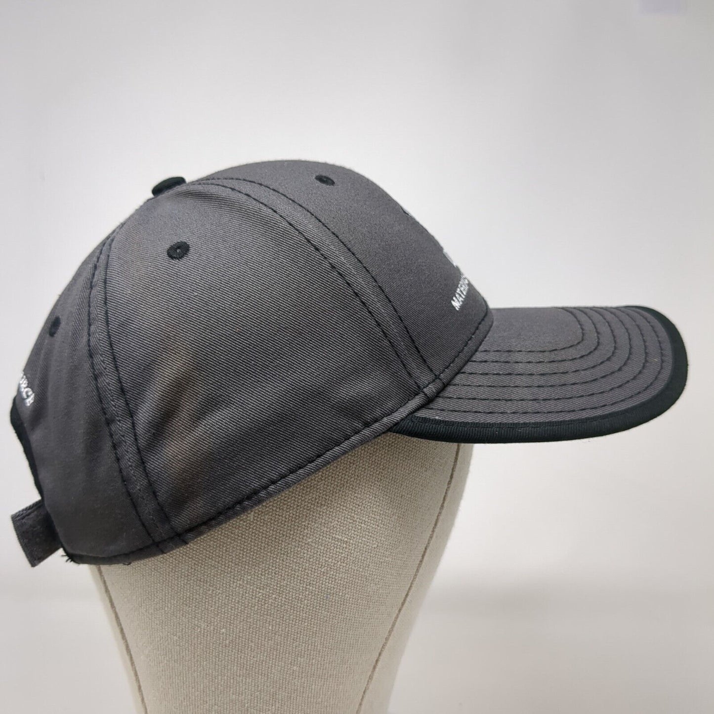 Idaho Materials & Construction Strapback Hat Gray OS Adjustable Embroidered Otto